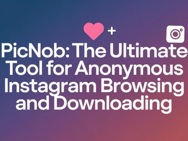 Picnob The Ultimate Tool for Anonymous Instagram Browsing and Downloading