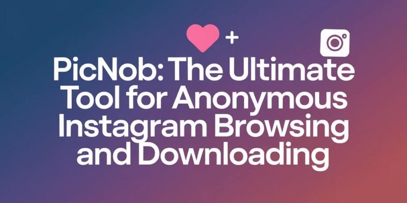 Picnob The Ultimate Tool for Anonymous Instagram Browsing and Downloading